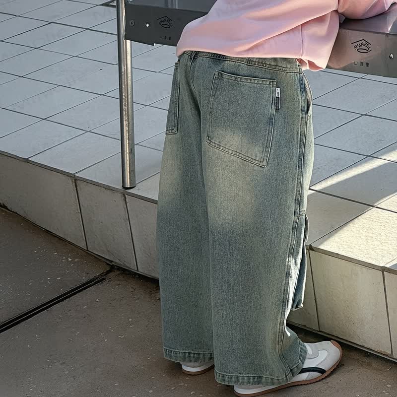 Toddler Boy Double Pocket Denim Pants