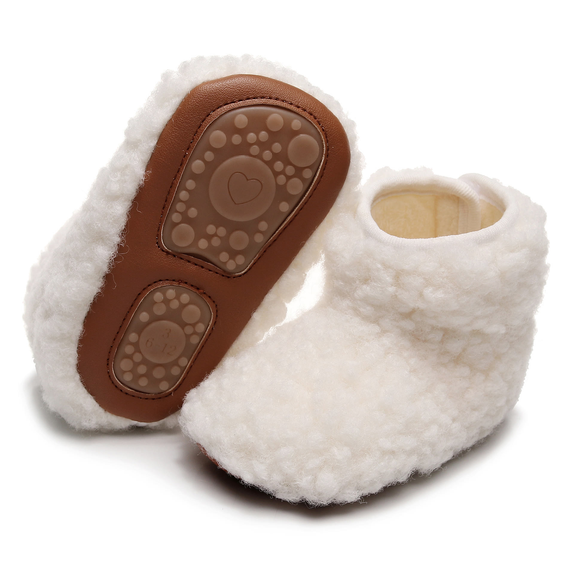 Baby Solid Color Pre-walker Fleece Boots