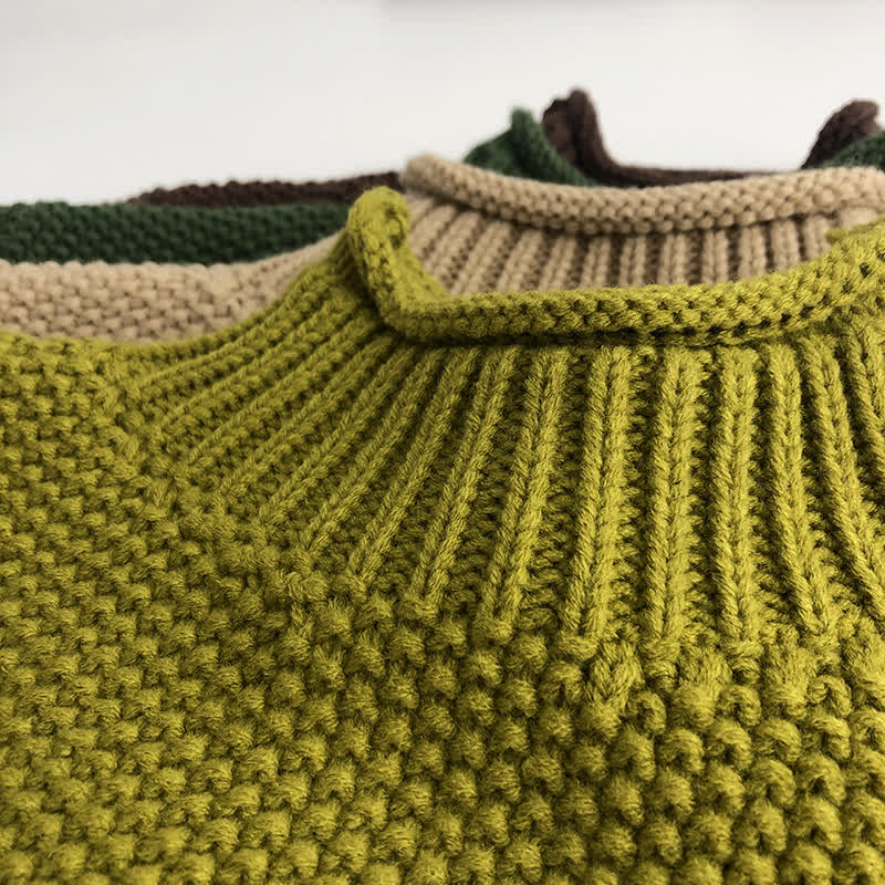 Toddler Boy Retro Turtleneck Sweater