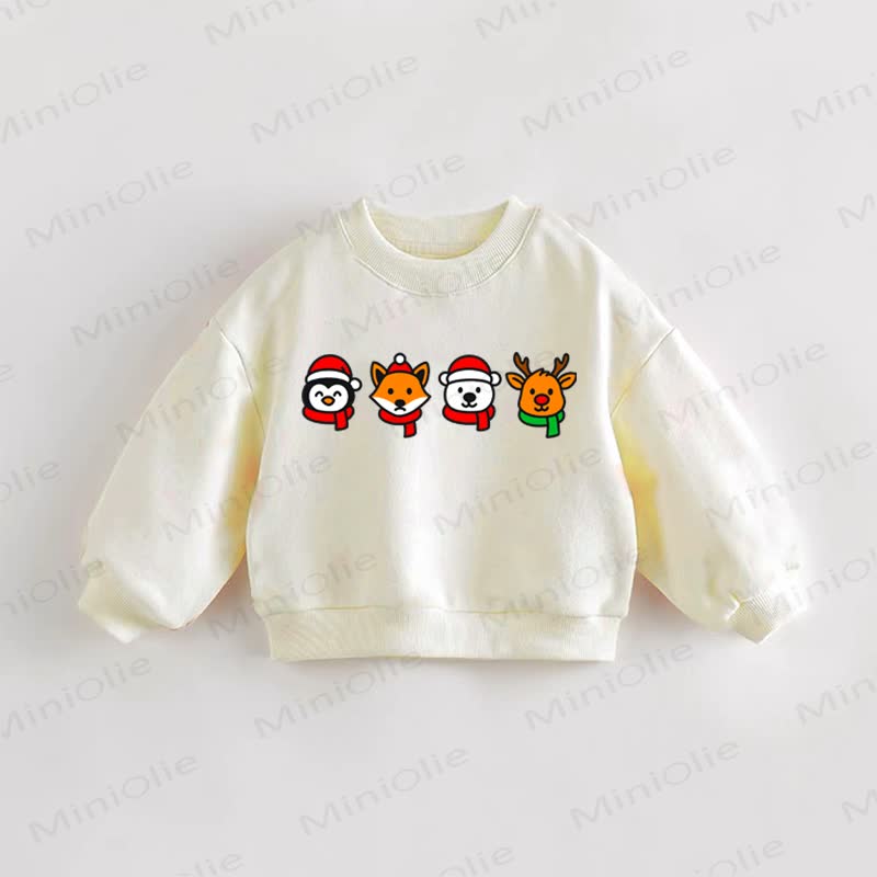Baby Toddler Christmas Animals Sweatshirt