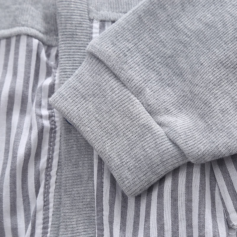 Toddler Shirt Striped Cardigan and Pants Set