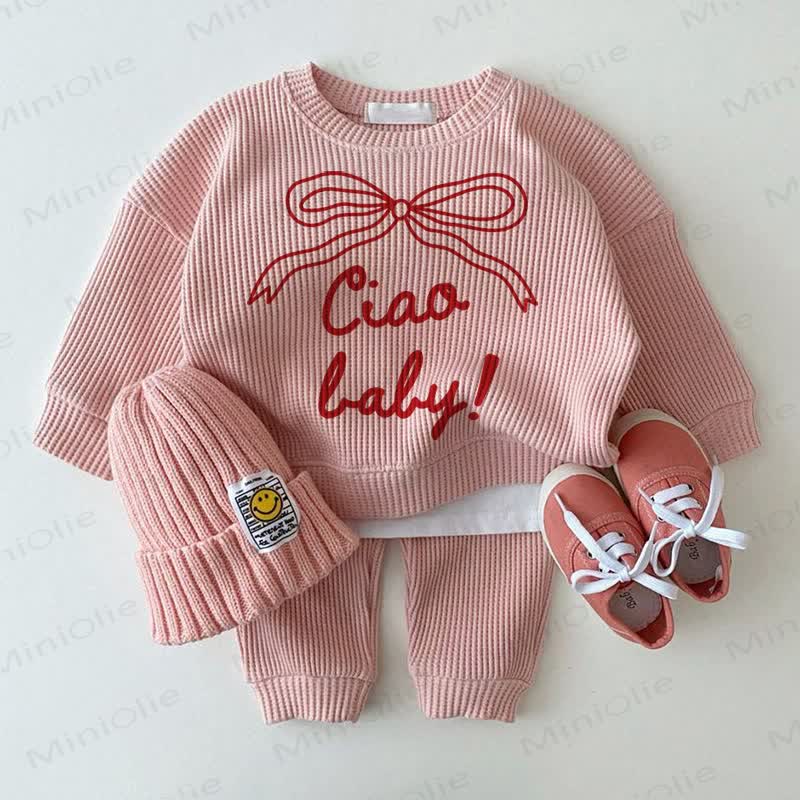 CIAO BABY Baby Bows Pink 2-Piece Set