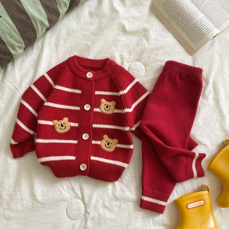 Baby Bear Striped Cardigan