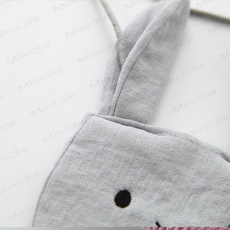 Baby Pompom Dress with Bunny Bag