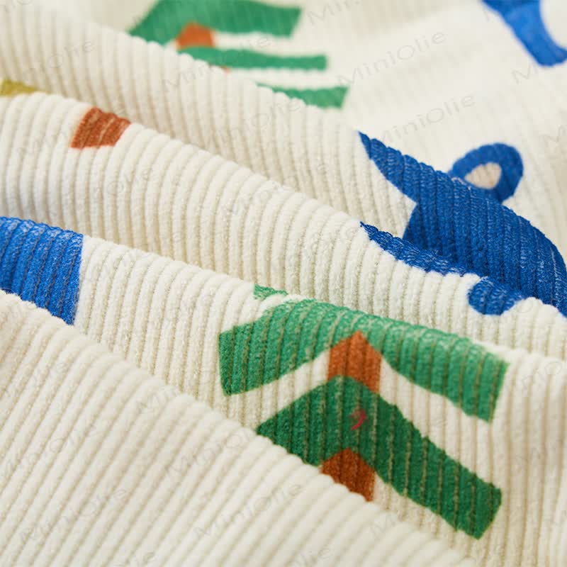 Baby Toddler Bear & Tree Corduroy Overalls