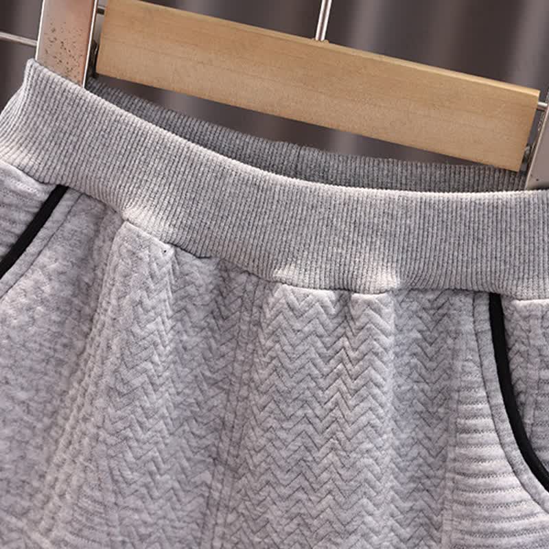 Baby Boy 2-Piece Simple Bear Sweatsuit Set