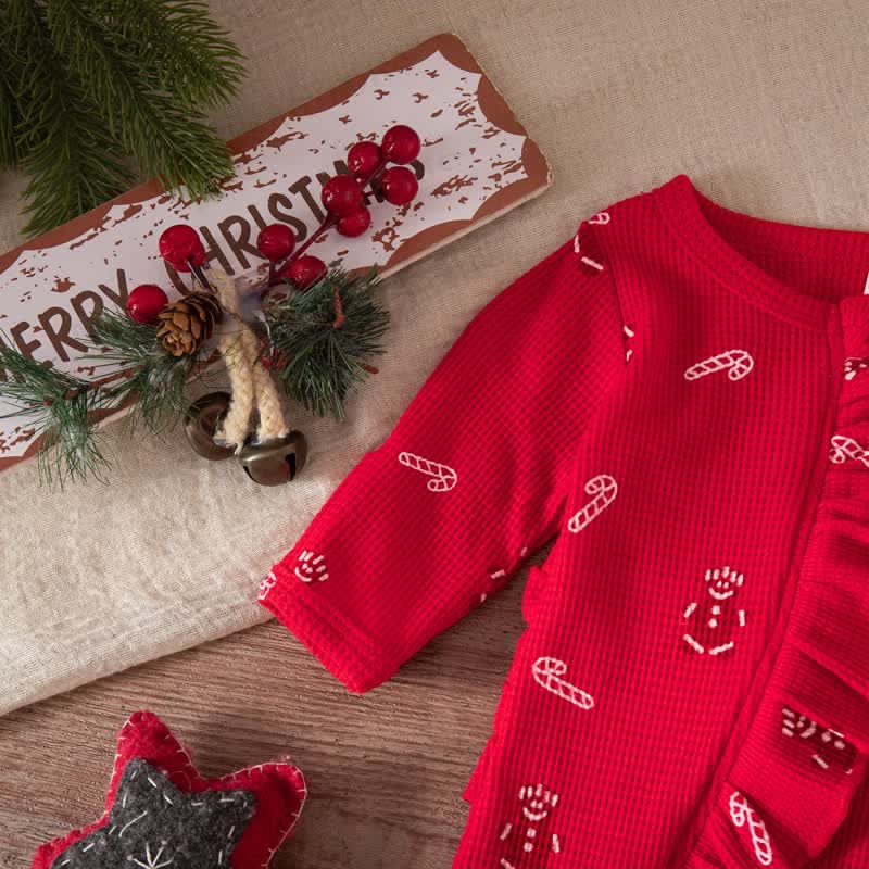 Baby Headscarf Christmas Romper