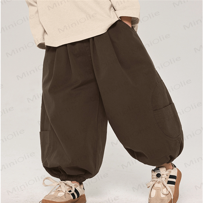 Toddler Plain Design Loose Jogger Pants