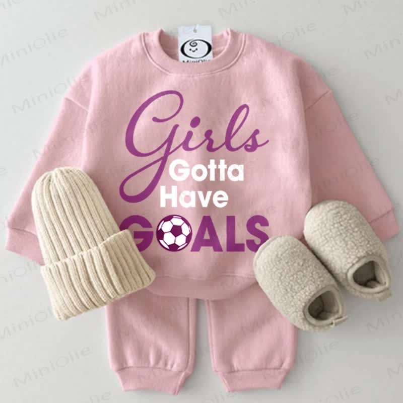 GIRLS GOTTA HAVE GOALS Baby Soccer 2-piece Pink Set