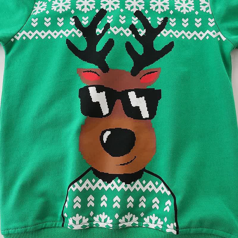 Toddler Kid Christmas Deer Sweatshirt