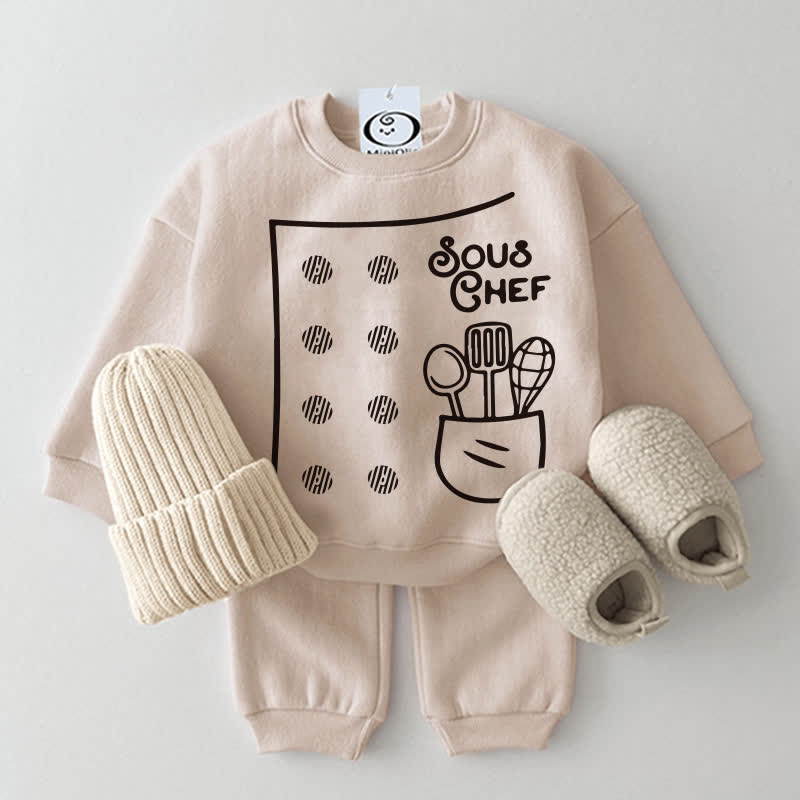 SUS CHEF Baby Cook 2-piece Sweatshirt Set