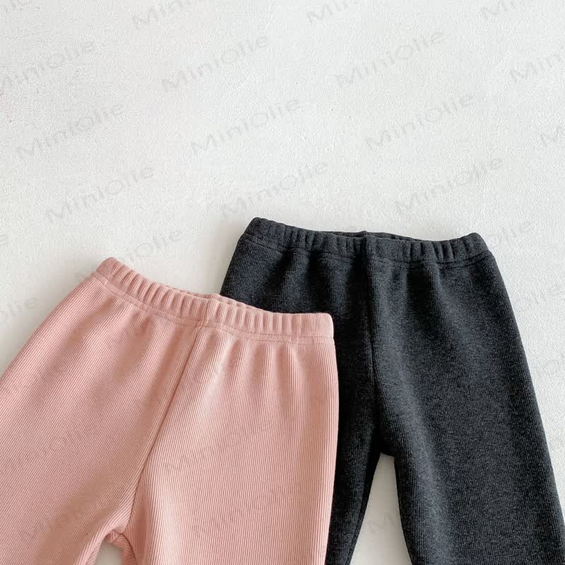 Baby Toddler Girl Knit Lace Fleece Lined Leggings