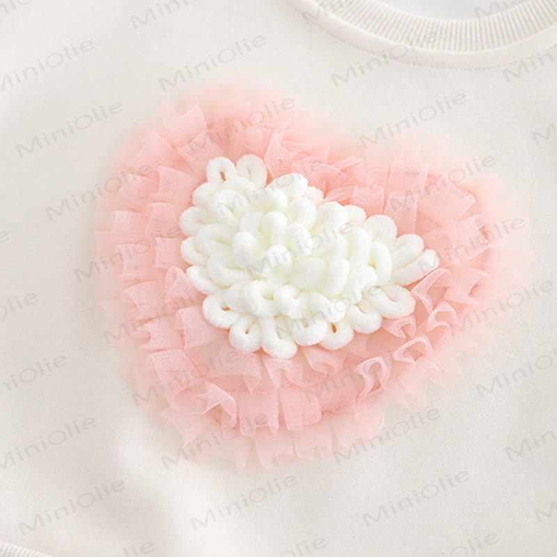 Baby Toddler Girl Love Sweater/Denim Pants 2-Piece Set