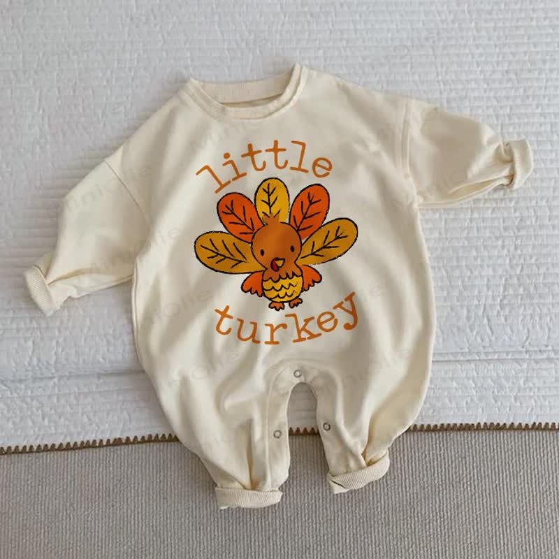LITTLE TURKEY Baby Long Sleeve Romper