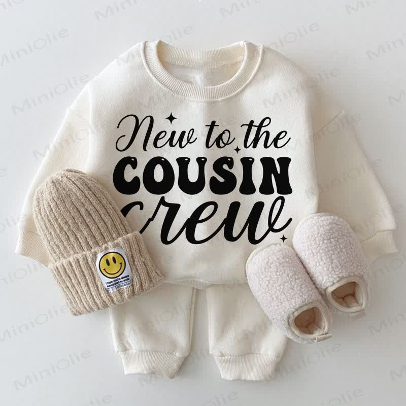 NEW TO THE COUSIN CREW Baby White Sweatshirt 2-piece Set