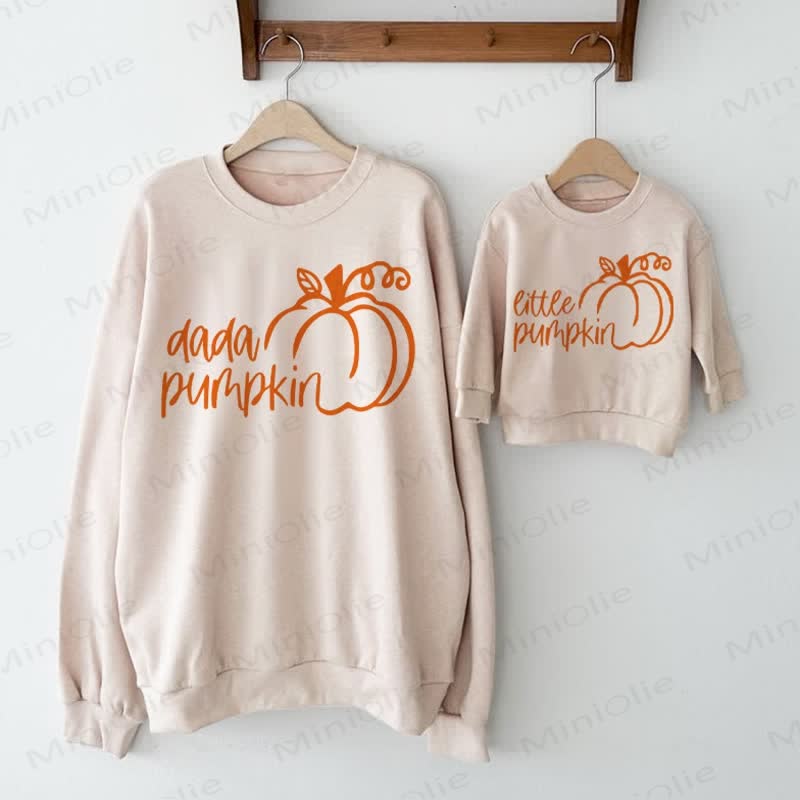 DADA/LITTLE PUMPKIN Beige Family Sweatshirt