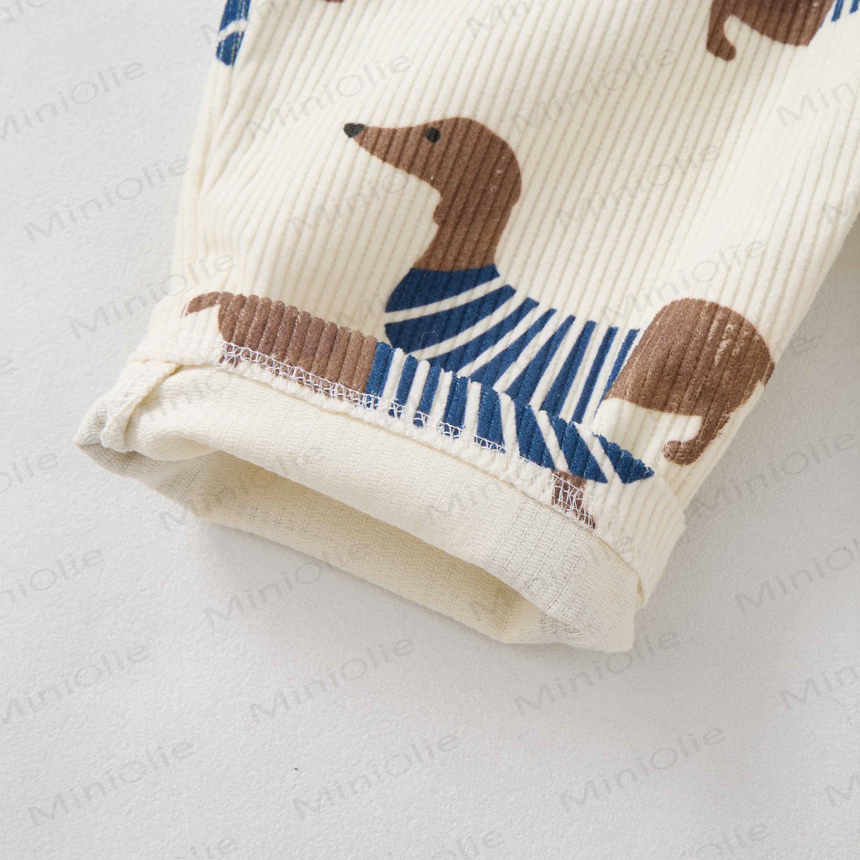 Baby Toddler Dachshund Corduroy Overalls