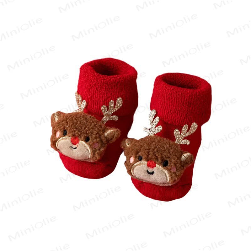 Baby Toddler Fleece Lined Christmas Socks