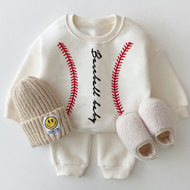 BASEBALL BABY White 2-piece Set