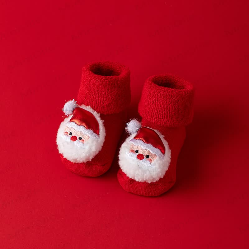 Baby Toddler Fleece Lined Christmas Socks