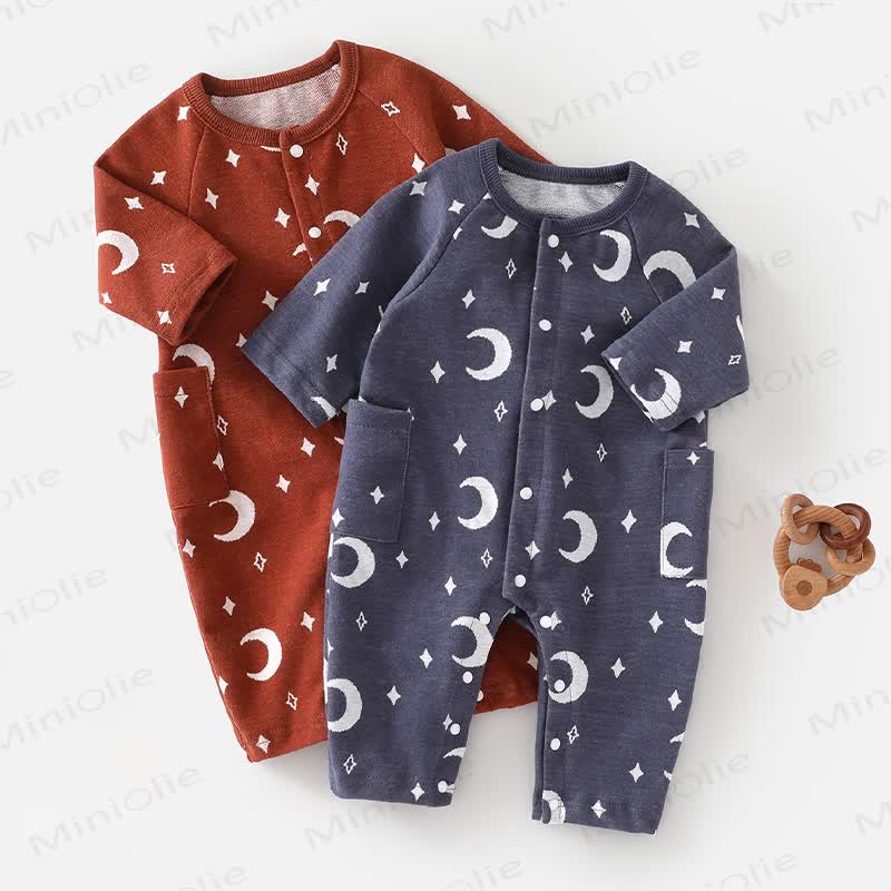 Baby Moon Pocket Cotton Romper