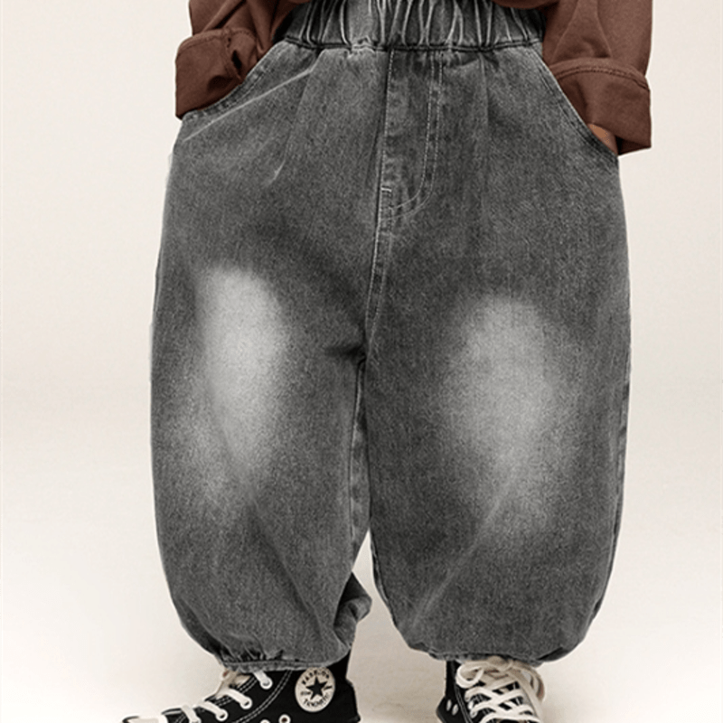 Toddler Simple Denim Jogger Pants