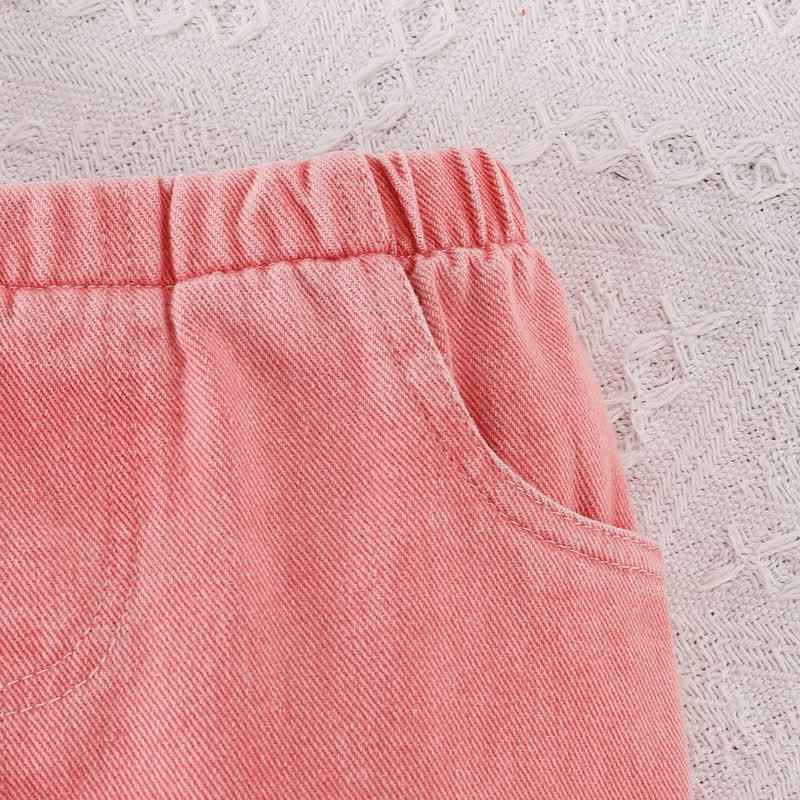 Baby 2-Piece Butterfly Bows Denim Set