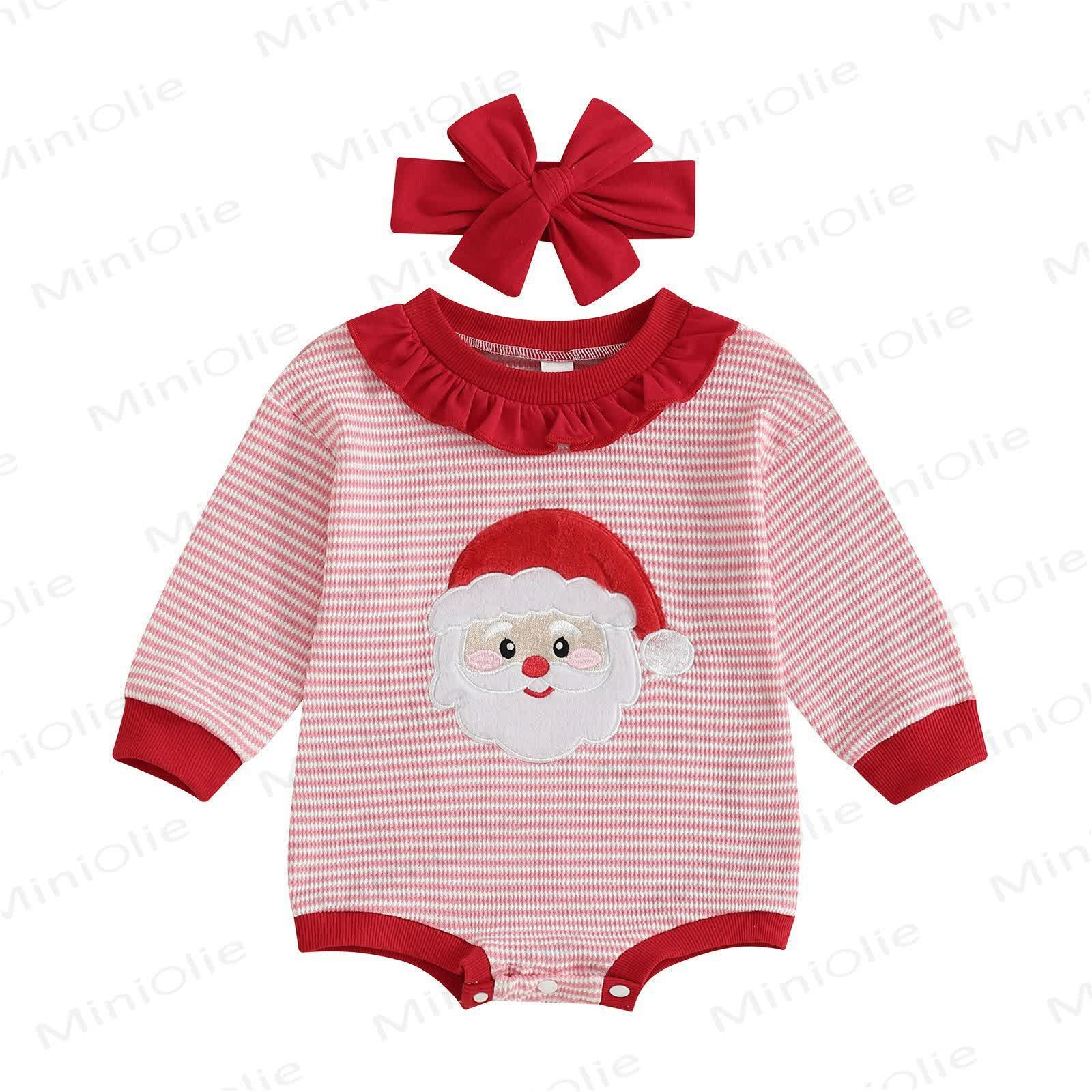 Baby Santa Claus Bodysuit with Headband