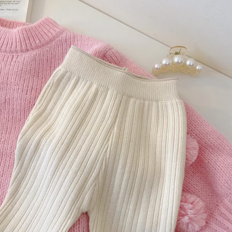 Toddler Girl Hairball Sweater or Bell-bottomed Pants