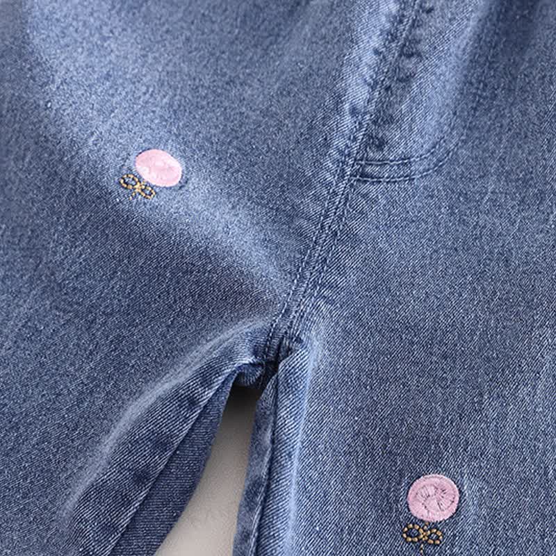 Baby Toddler Girl Love Sweater/Denim Pants 2-Piece Set