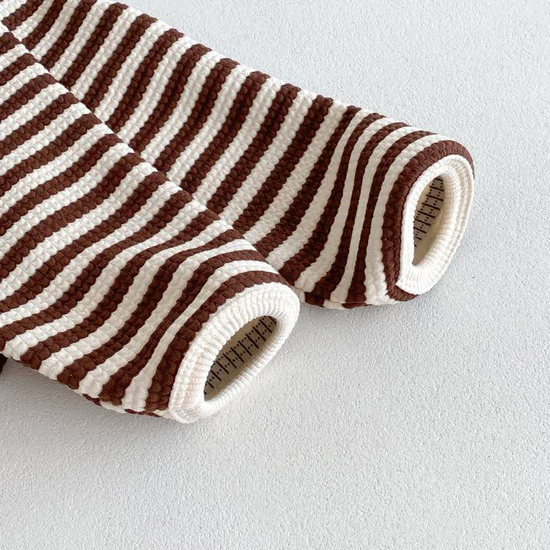 Baby 2-Piece Hooded Striped Sweatsuit Set