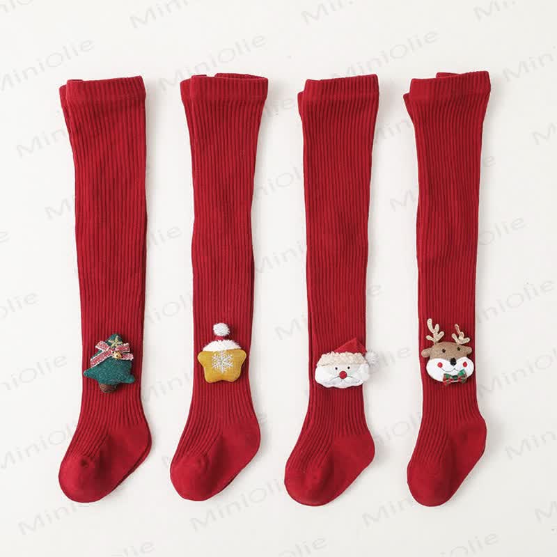 Baby Christmas Cartoon Tights