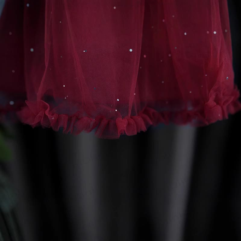 Baby Ribbed Mesh Dress and Cardigan