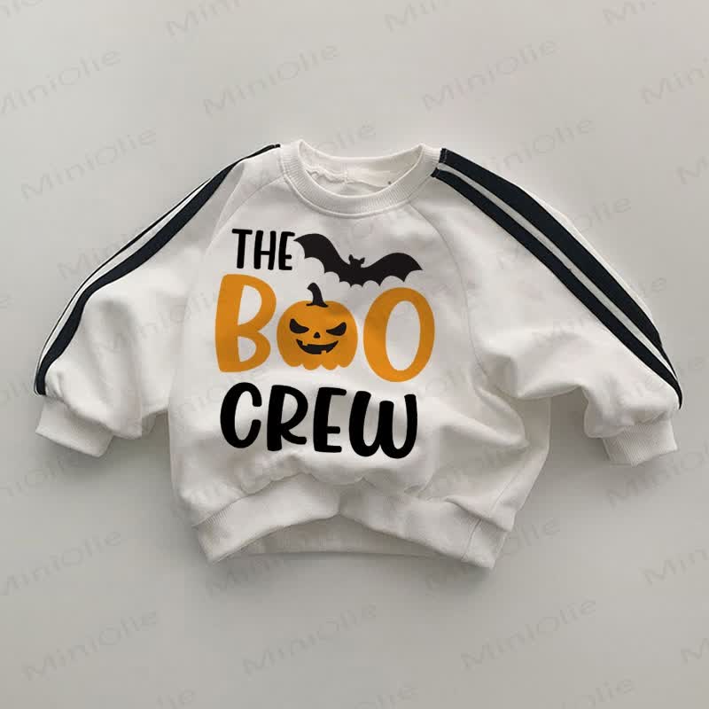 THE BOO CREW Halloween Baby White Sweatshirt