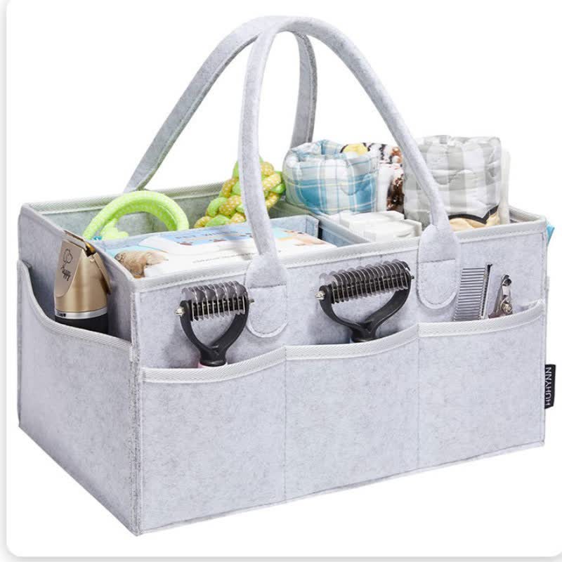 Large Capacity Multi-compartment Felt Bag