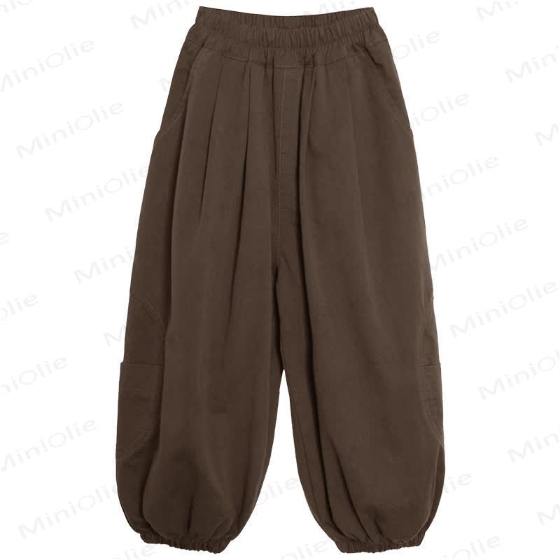 Toddler Plain Design Loose Jogger Pants