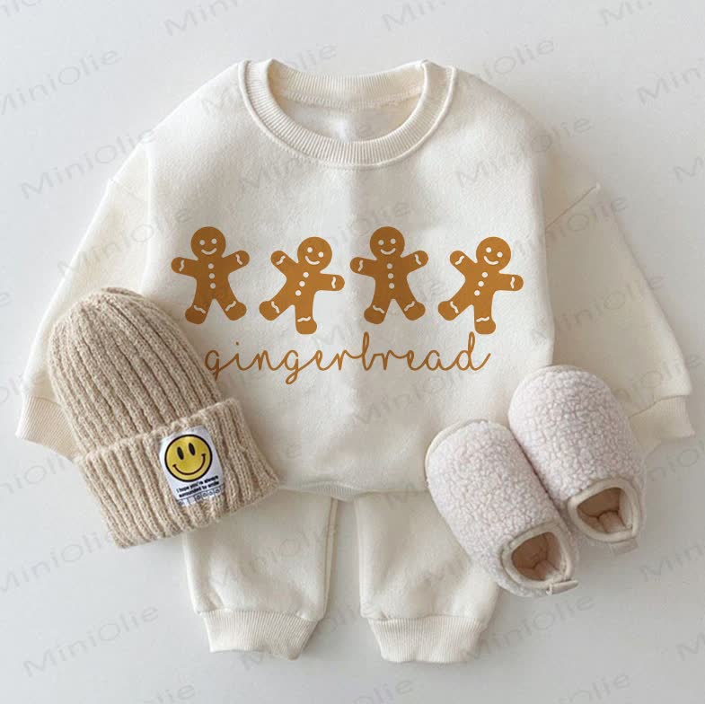 GINGERBREAD Baby 2-piece White Set