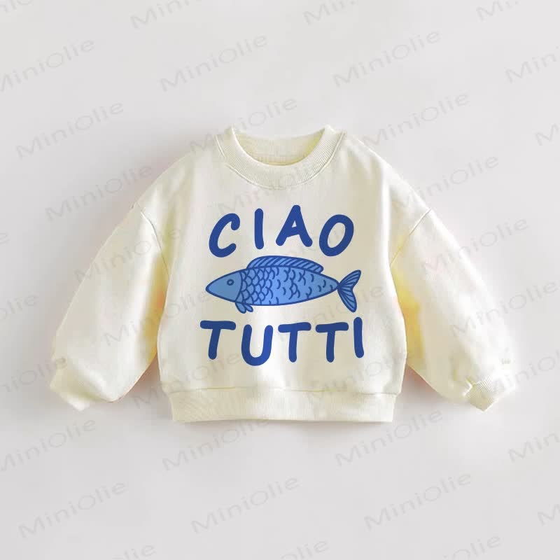 CIAO TUTTI Baby Toddler Fish Sweatshirt