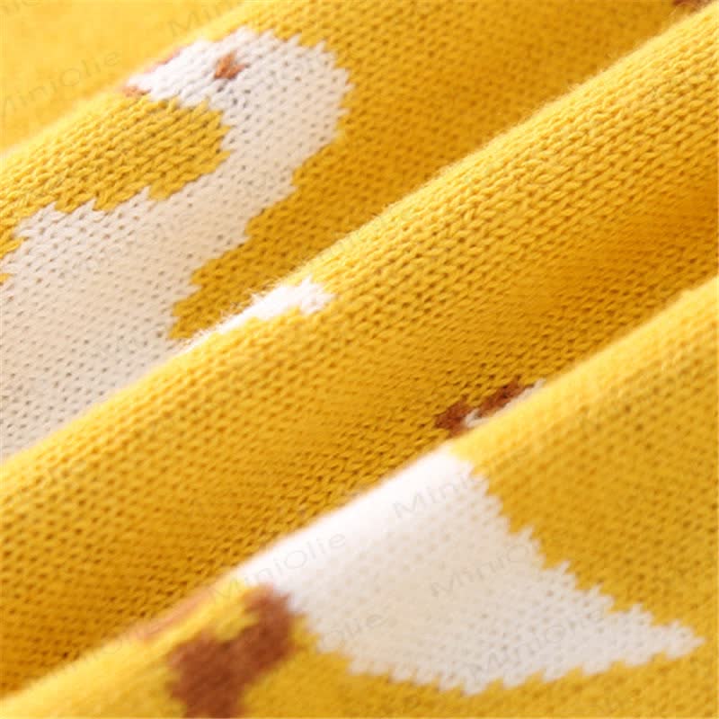 Baby Knitted Goose Yellow Romper