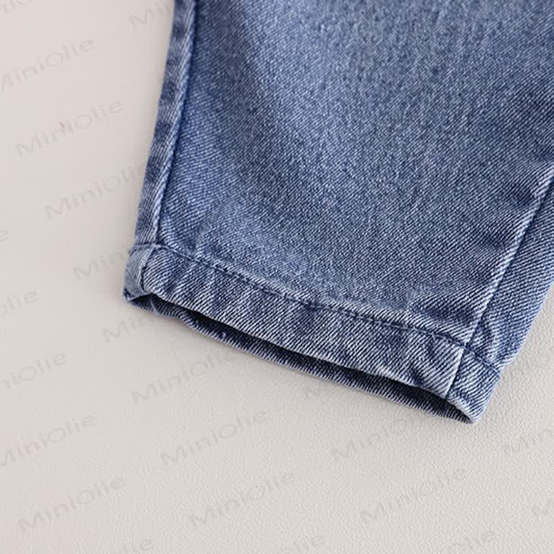 Baby Toddler Girl Love Sweater/Denim Pants 2-Piece Set