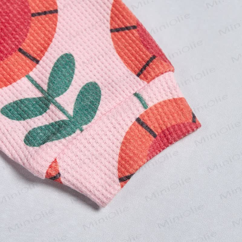 Baby Toddler Sunflower Pink Waffle 2-piece Set