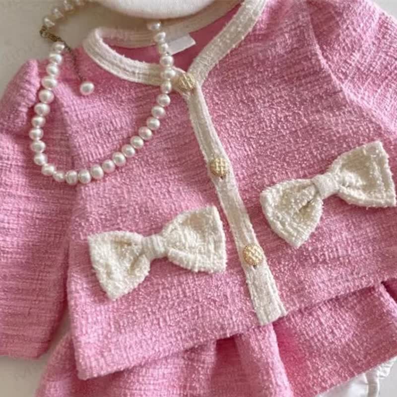 Baby 2-Piece Sweet Bow Fair Girl Set