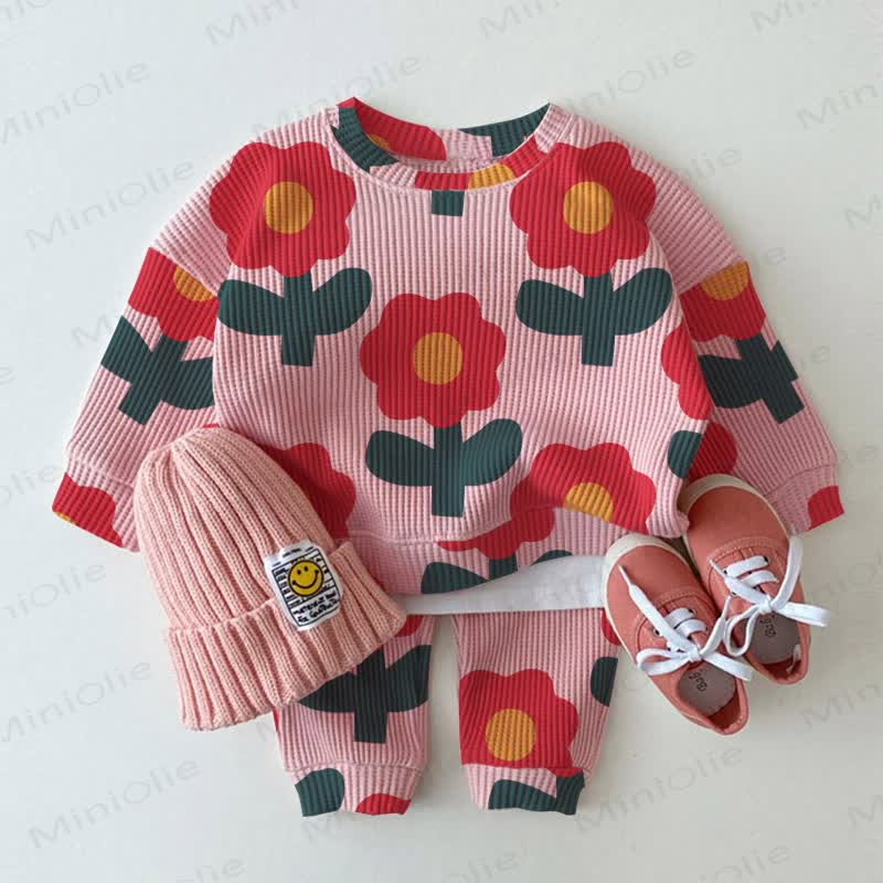 Baby Little Red Flower 2-piece Set