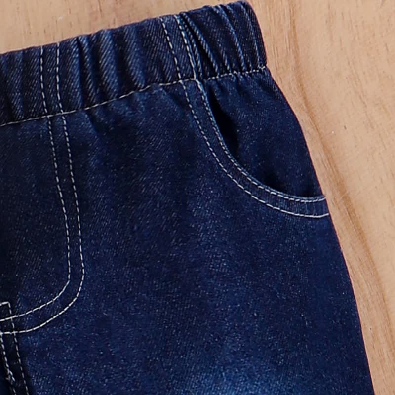 Baby 2-Piece Butterfly Bows Denim Set