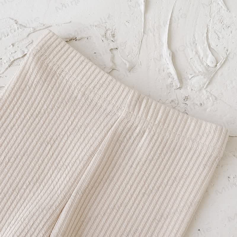 Baby 2-Piece Flower Sweatshirt and Pants Ribbed Set