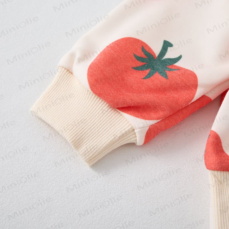 Baby Toddler Red Tomato Beige 2-piece Set