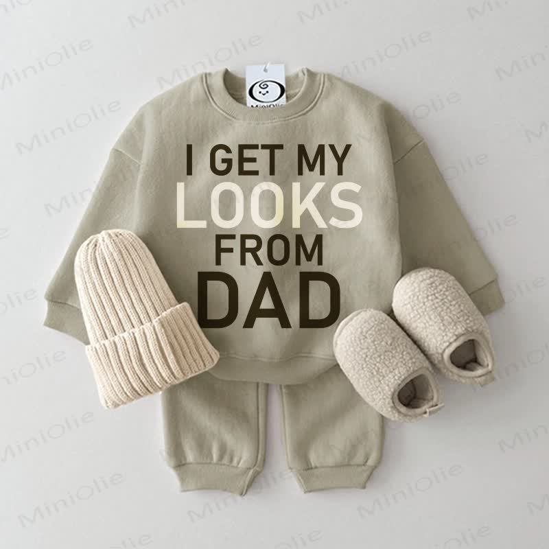 I GET MY LOOKS FROM DAD Baby 2-piece Set