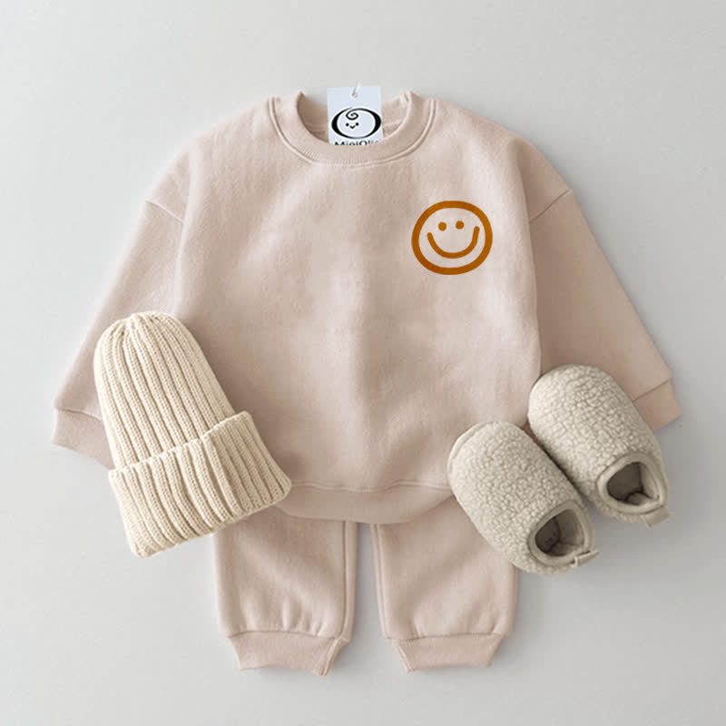 Baby 2-Piece Simple Cute Smile Set