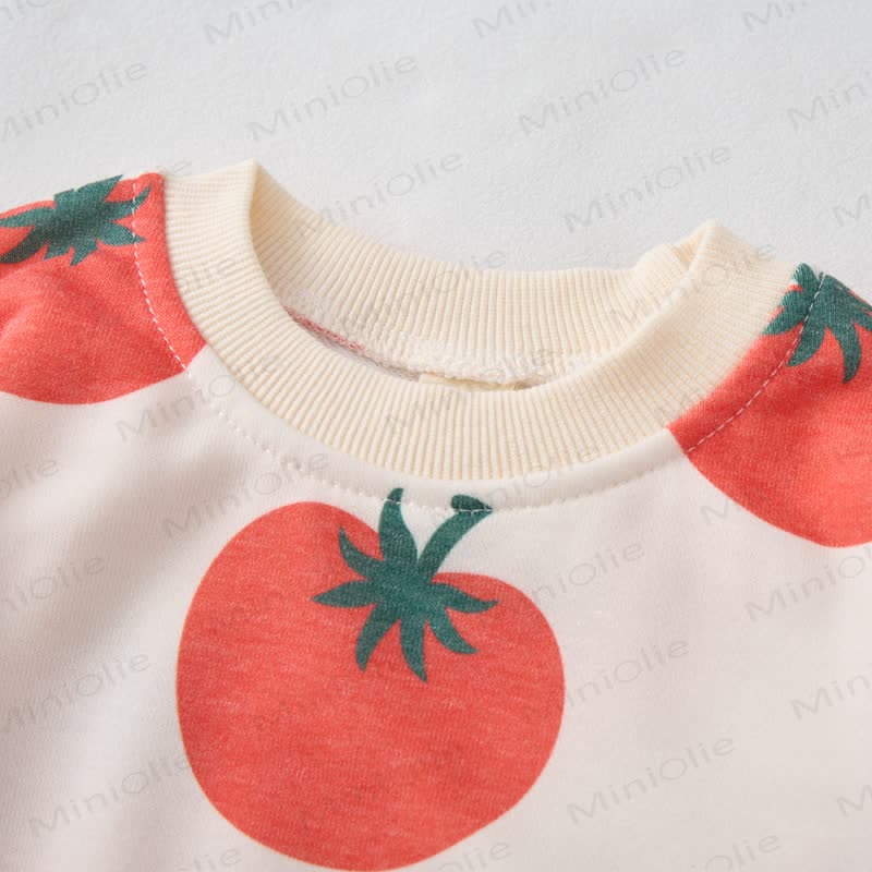 Baby Toddler Red Tomato Beige 2-piece Set