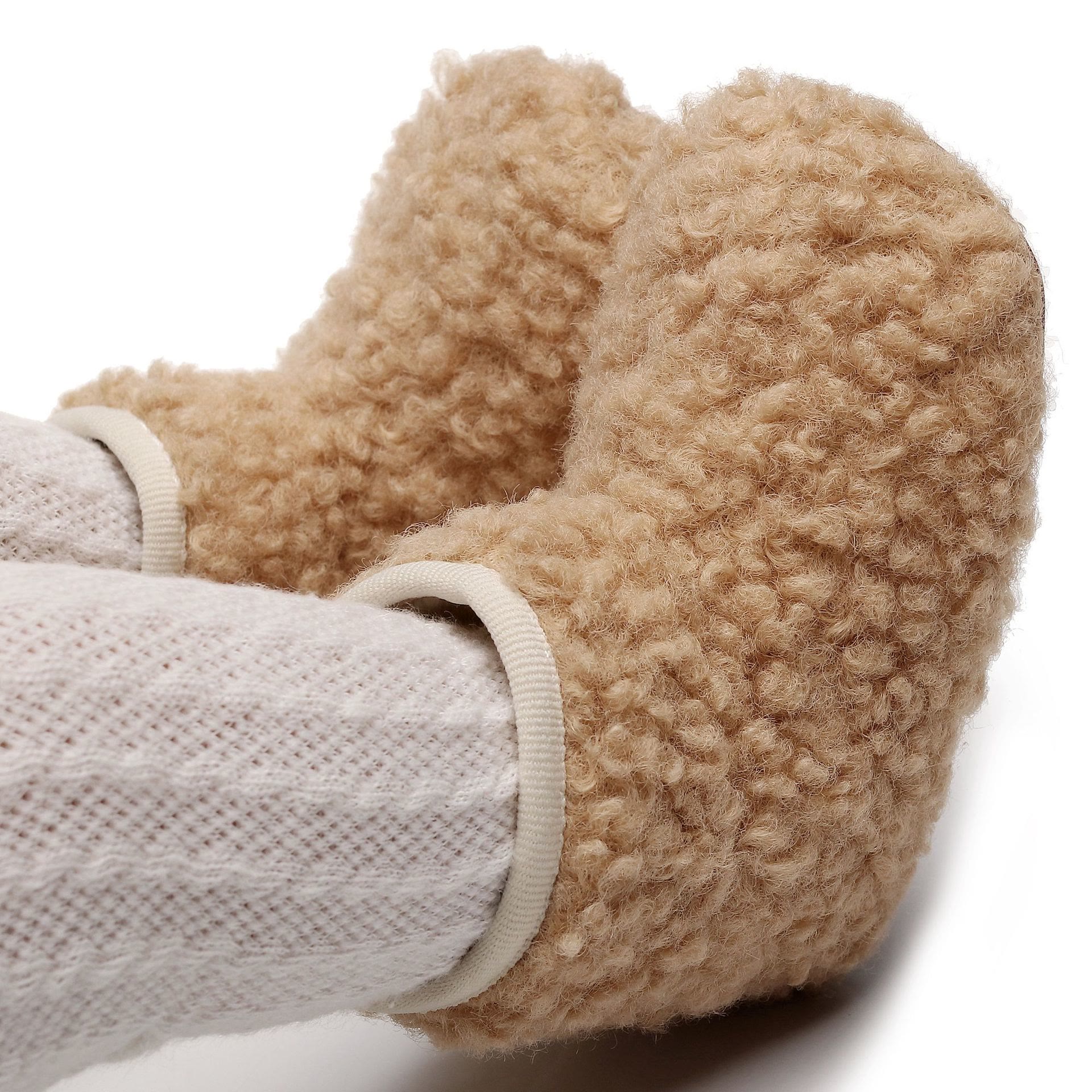 Baby Solid Color Pre-walker Fleece Boots